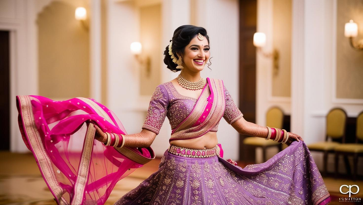 1. Violet + Fuchsia Pink - Royal and vibrant look!