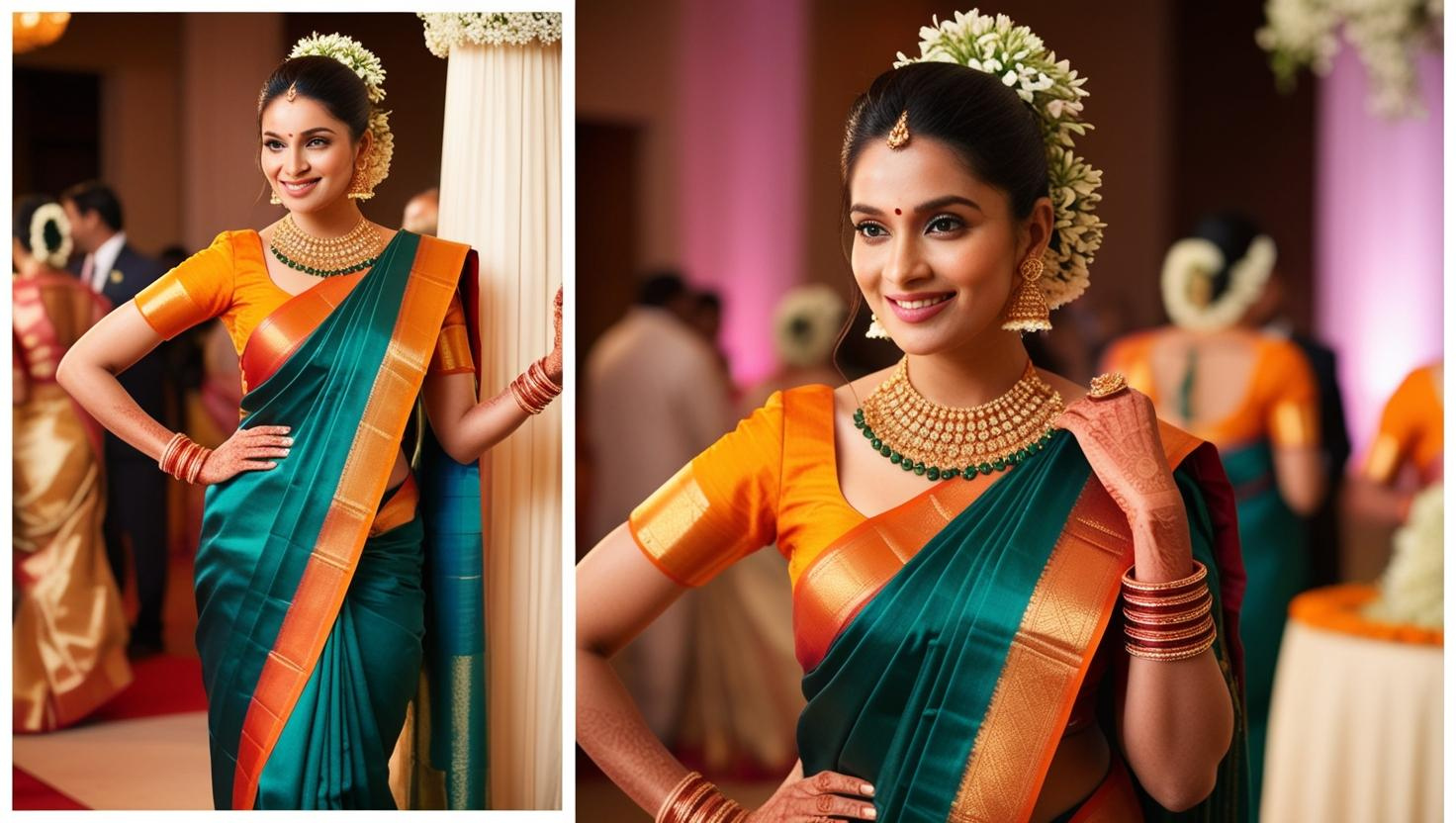 2. Forest Green + Orange - Traditional yet trendy!