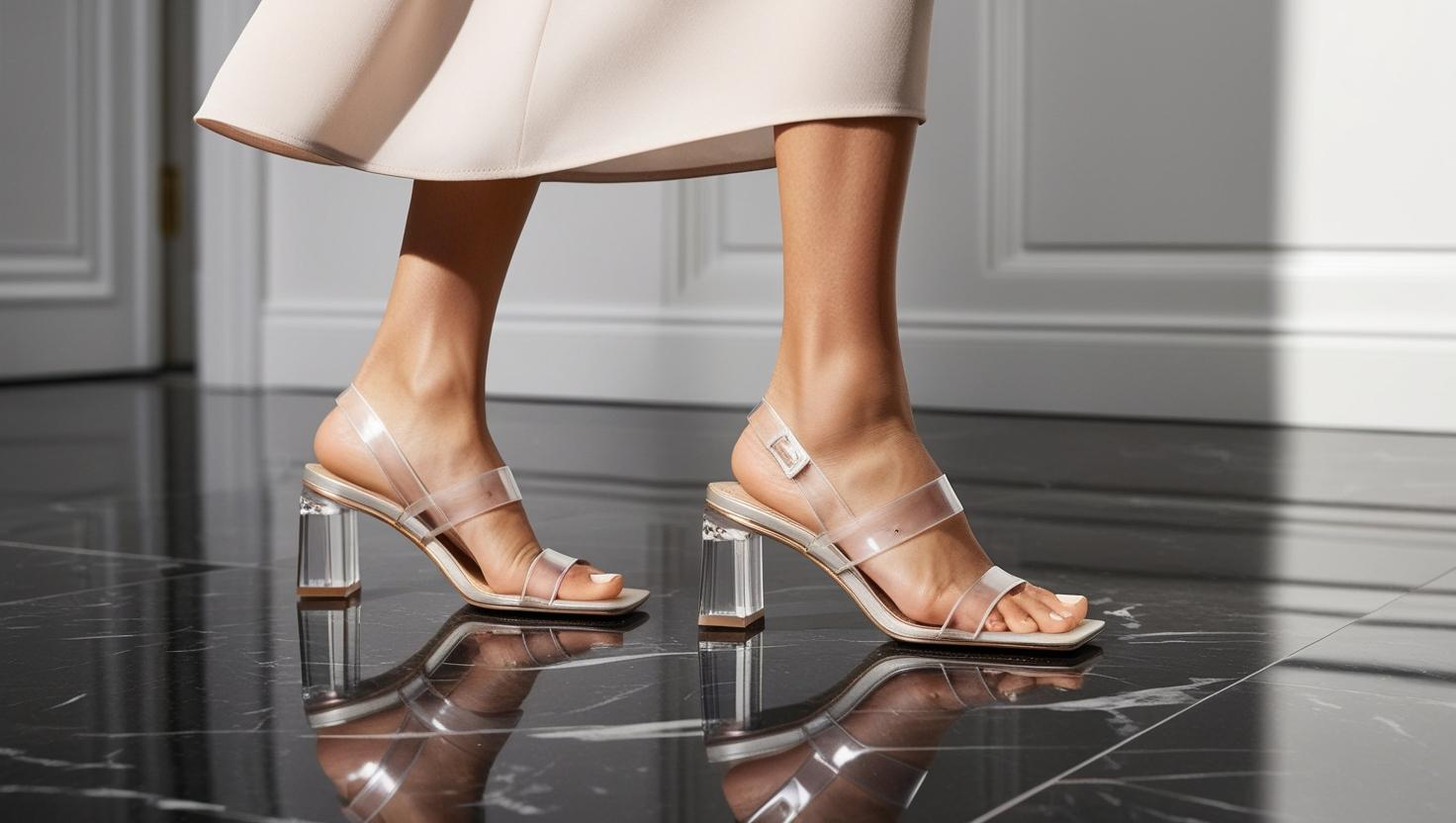 3. Transparent Heels - Magic Trick!