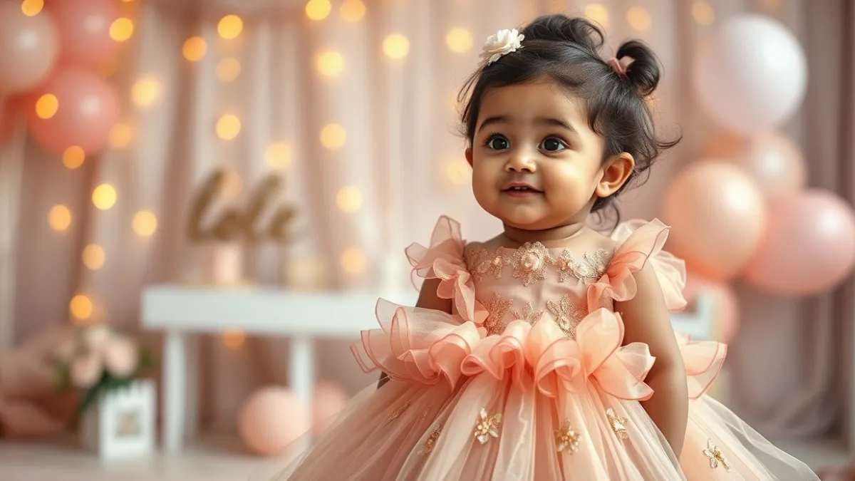 Best 1st Birthday Dress for Your Baby Girl in India