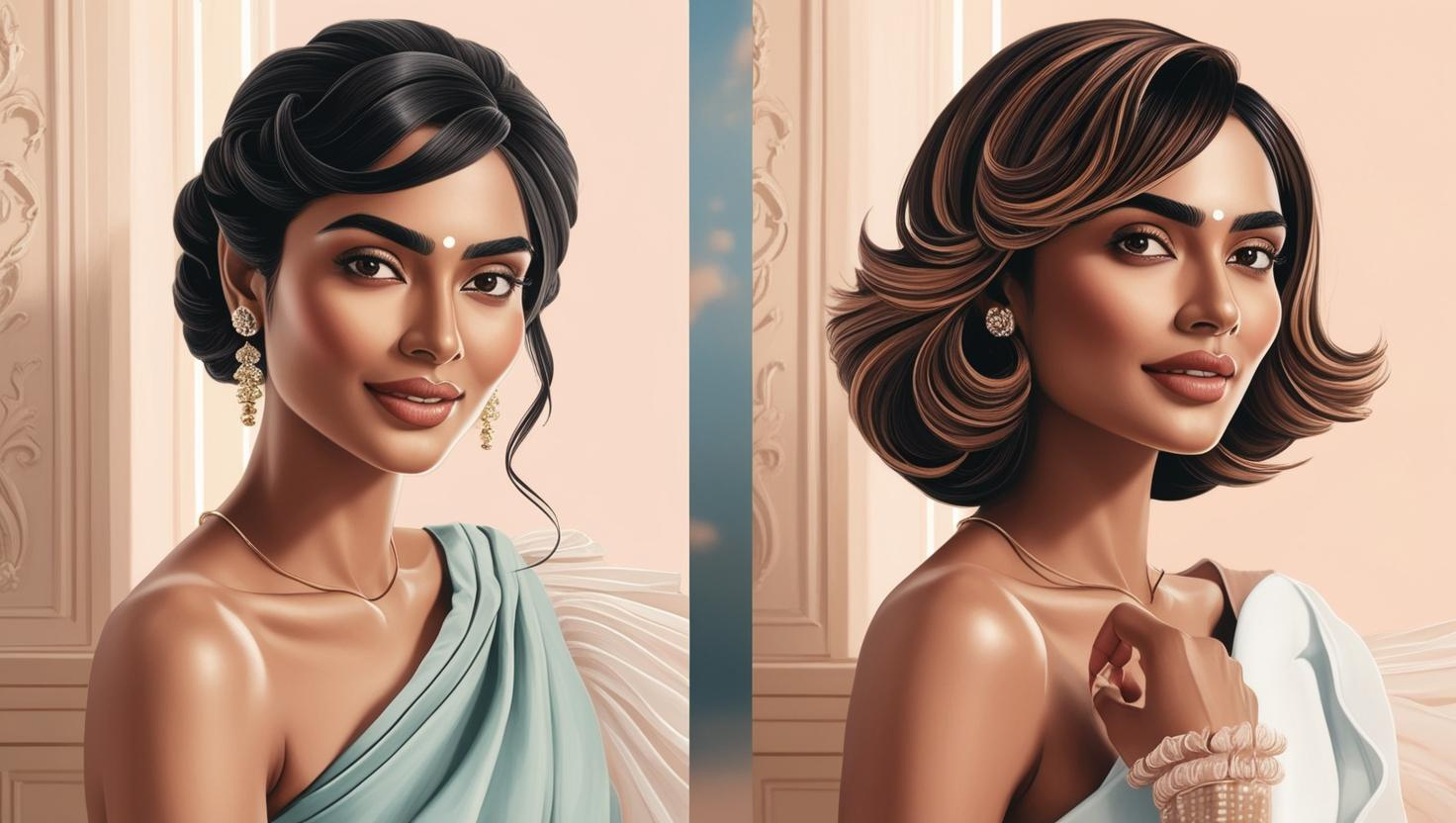 3. Square face shape - Add softness!