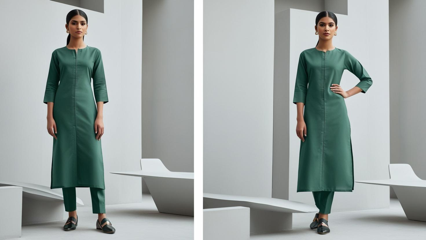 6. Short Kurtis - When Styled Right, Height doesn't Matter!