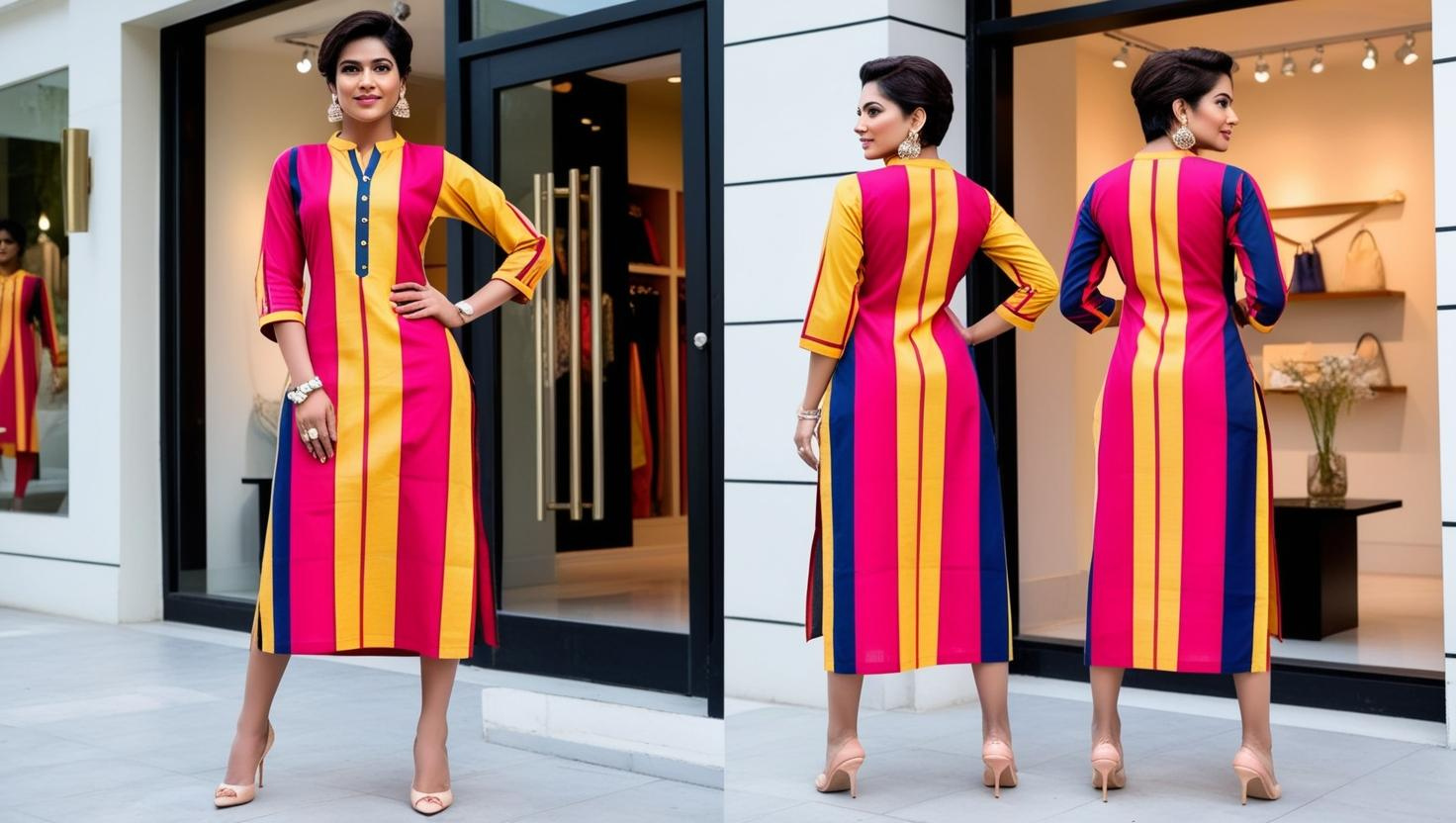 Trendy Kurti Designs for Short Height Girls