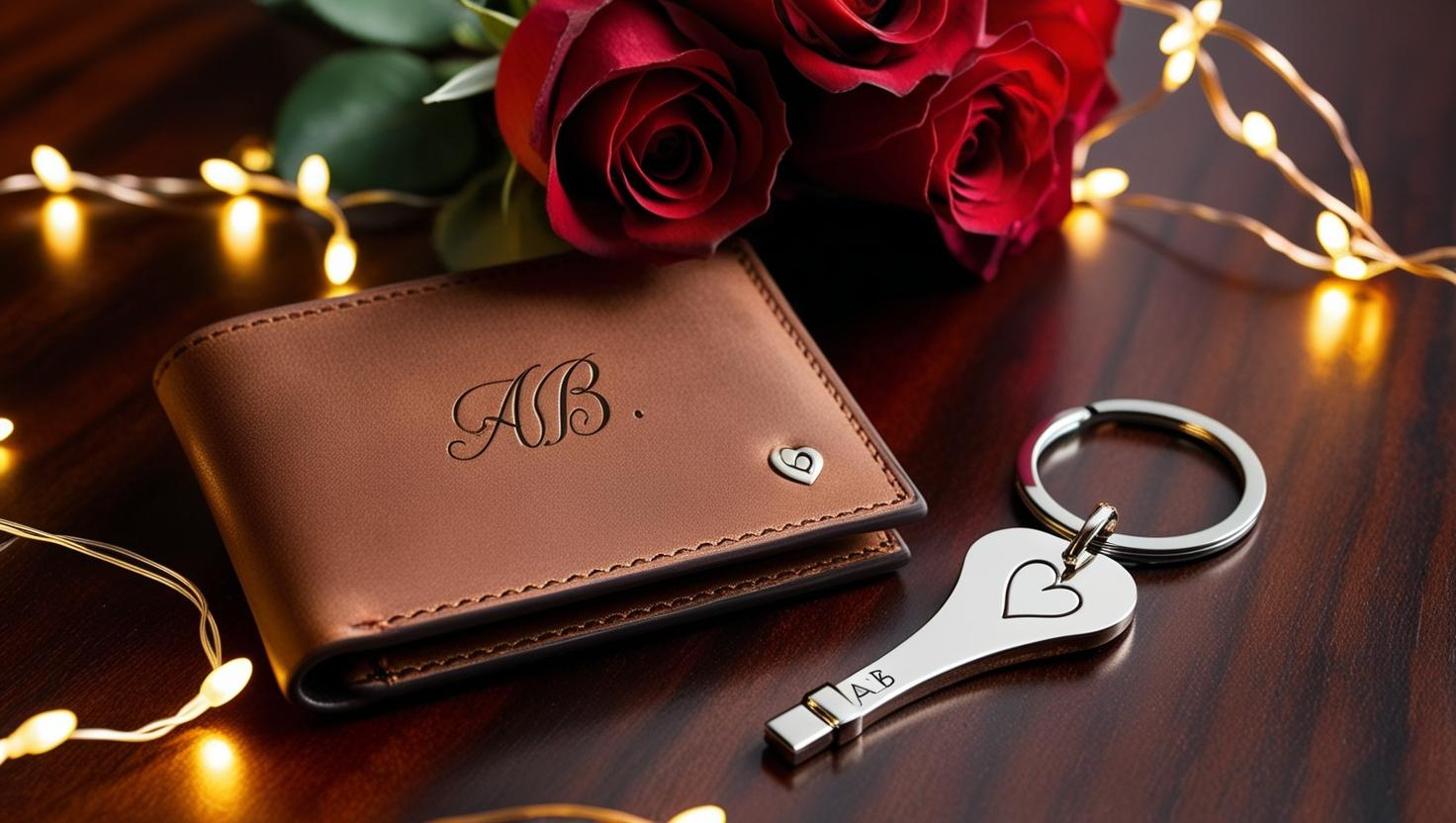 1. Personalized Wallet and Keychain Combo