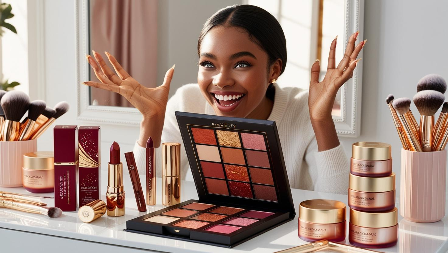 3. Skincare and makeup - for her glow!